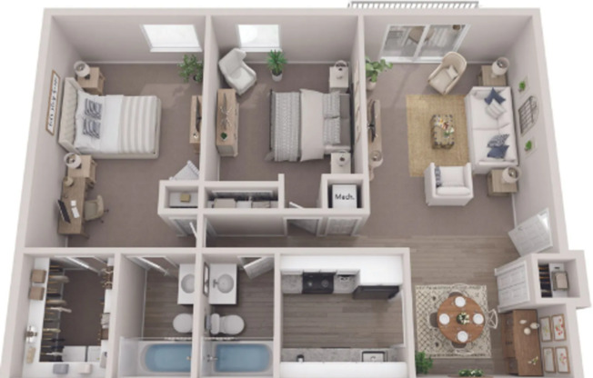 2 beds, 2 baths, 950 sqft, $1,149, Unit 1515102
