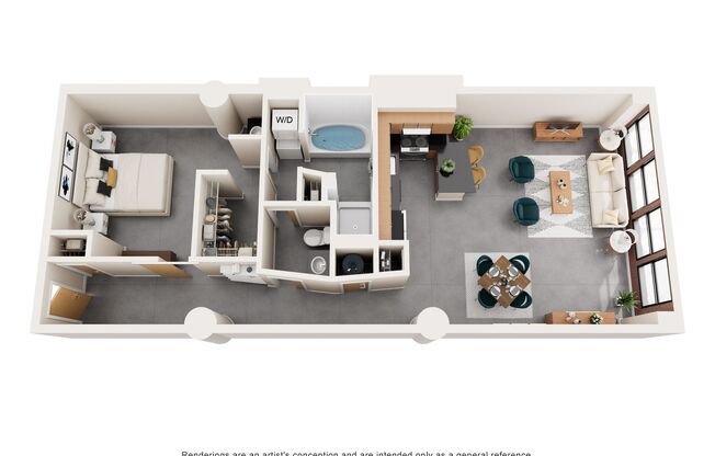 1 bed, 1 bath, 1,020 sqft, $1,445, Unit 404