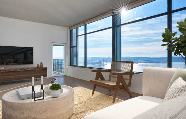 Living Room with Hard Surface Flooring