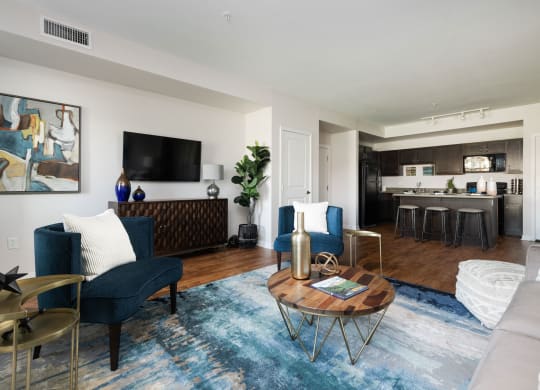 Open Living Room and Kitchen at Arbour Commons, CO, 80023