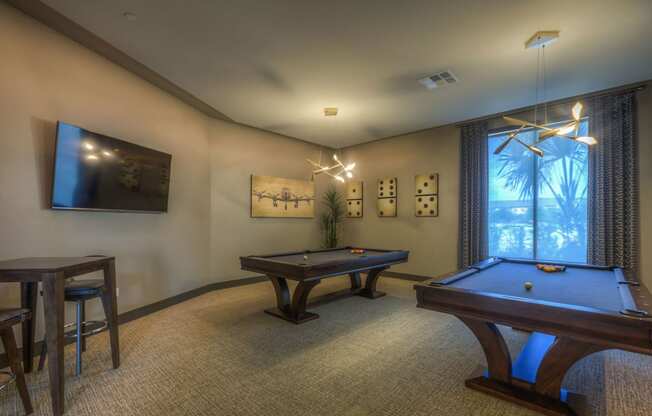 Game Room at The Strand Apartments in Oviedo, FL