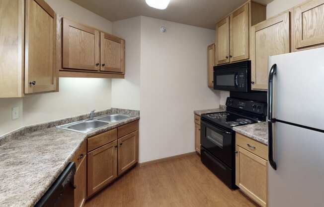 Williston Garden Kitchen one bedroom Apartment for rent Williston, ND