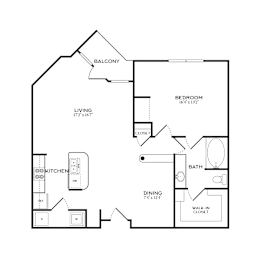 1 bed, 1 bath, 938 sqft, $1,372
