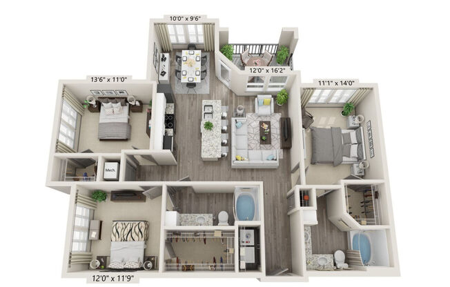 3 beds, 2 baths, 1,371 sqft, $2,083