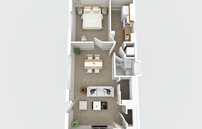 1 bed, 1 bath, 715 sqft, $1,525, Unit C1-5