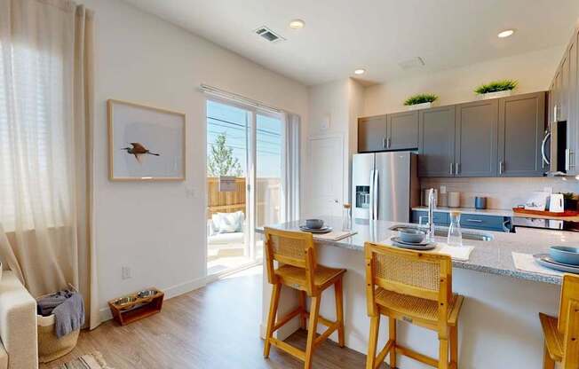 Gourmet Kitchen with Island at Avilla Boat Club, Fort Worth, TX 76179