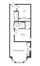 1 bed, 1 bath, 792 sqft, $2,668