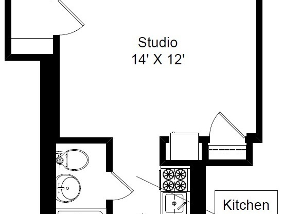 Studio, 1 bath, 320 sqft, $1,175