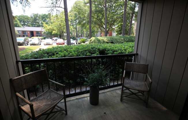 Wildwood Apartments Thomasville GA Patio and View