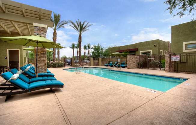 Pool & Pool Patio at Palm Valley Villas in Goodyear, AZ