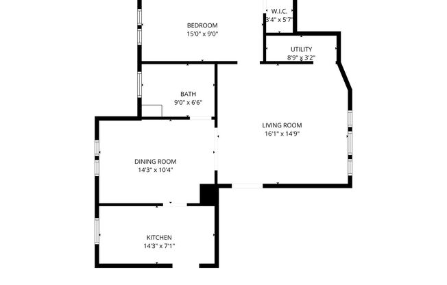 1 bed, 1 bath, 525 sqft, $1,125, Unit 302