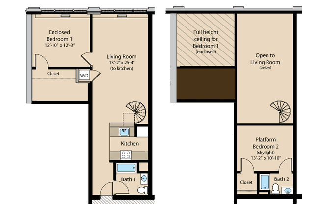 2 beds, 2 baths, 1,166 sqft, $2,350, Unit 401