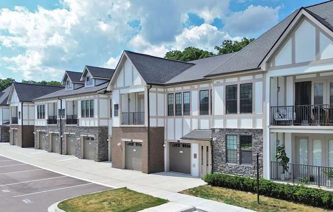 Garages available with interior hallway access