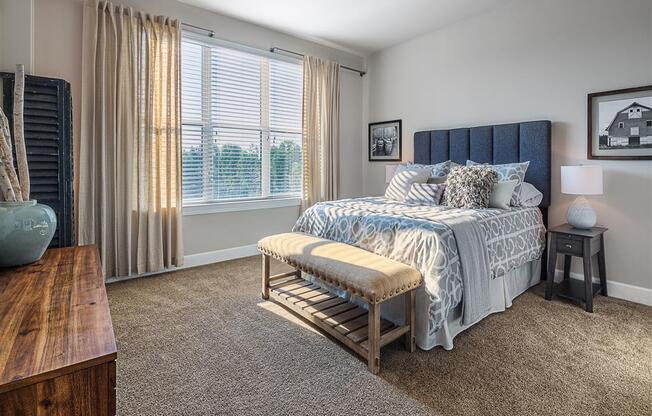 Gorgeous Bedroom Designs at The Edison Lofts Apartments, Raleigh, NC, 27601