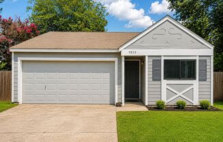 Charming one-story home in San Antonio’s 78250 area featuring 3 bedrooms, 2 bathrooms, an attached 2-car garage, and a large fenced backyard with mature trees.