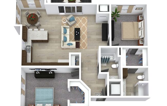 2 beds, 2 baths, 1,095 sqft, $1,925, Unit 13902-302