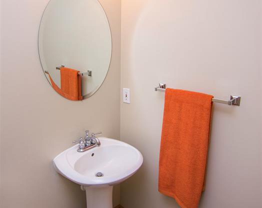 Guest Bathroom at Cascade Pines Duplex Homes in Lincoln NE