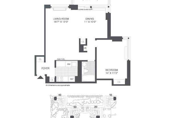 2 beds, 1 bath, 800 sqft, $4,850, Unit 2005D