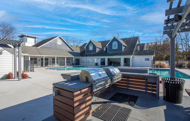 BBQ Grill Area at Centennial Crossing Apartments