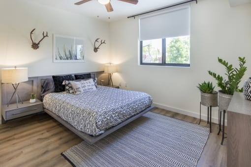 Bedroom With Expansive Windows at Bay Village1, Florida