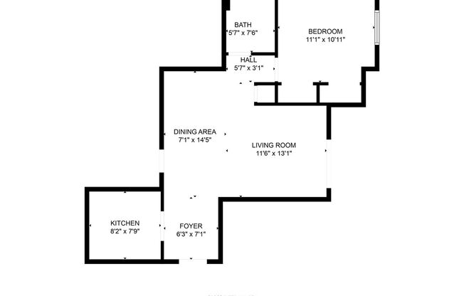 1 bed, 1 bath, 556 sqft, $1,799, Unit 1