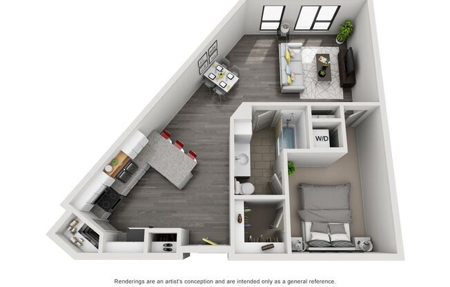 1 bed, 1 bath, 816 sqft, $1,250, Unit 409