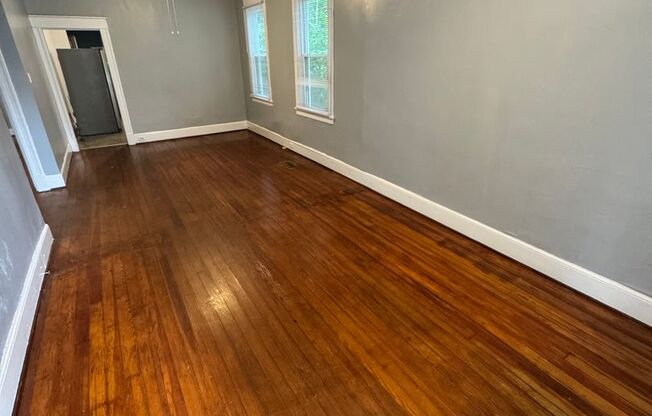 3 bed 2 bath house. Laundry, all electric, hardwoods, central hvac, porch, yard