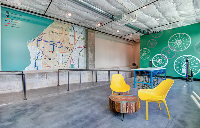 bike storage at Hazel Apartments, Washington