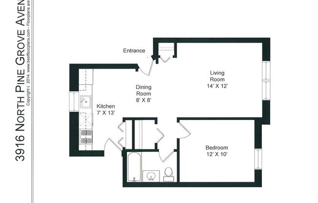 1 bed, 1 bath, 620 sqft, $1,725, Unit 3916-1E