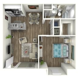 1 bed, 1 bath, 615 sqft, $1,416