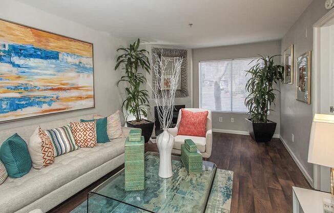 Living Room Interior at Waterscape, Fairfield, California