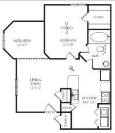 1 bed, 1 bath, 578 sqft, $1,125