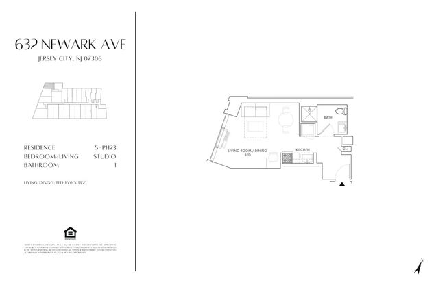 Studio, 1 bath, 392 sqft, $2,278, Unit 1923