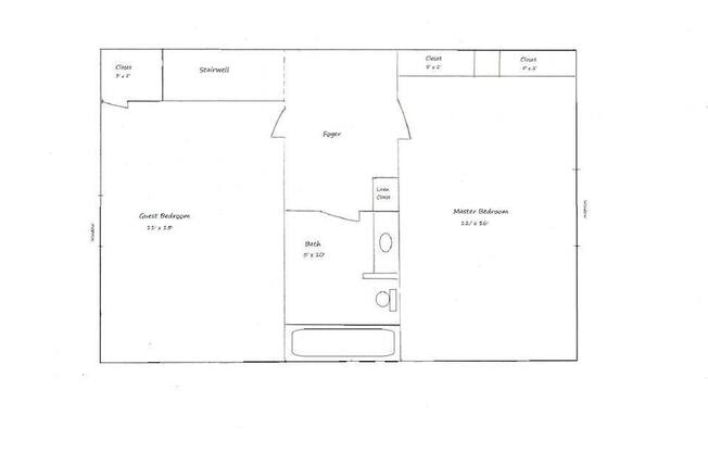 2 beds, 1.5 baths, $1,100