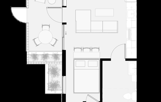 Studio, 1 bath, $2,395, Unit 100