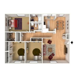 3 beds, 2 baths, 1,400 sqft, $1,876