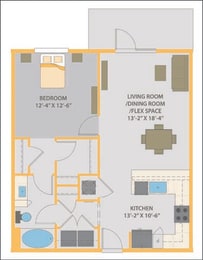 1 bed, 1 bath, 810 sqft, $1,439