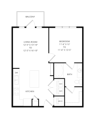 1 bed, 1 bath, 724 sqft, $1,575