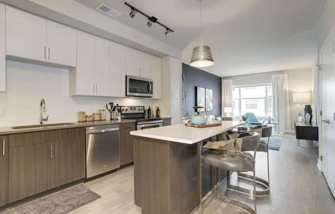 Kitchen at TENmflats, Maryland