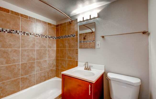 Bathroom at Off Broadway Flats