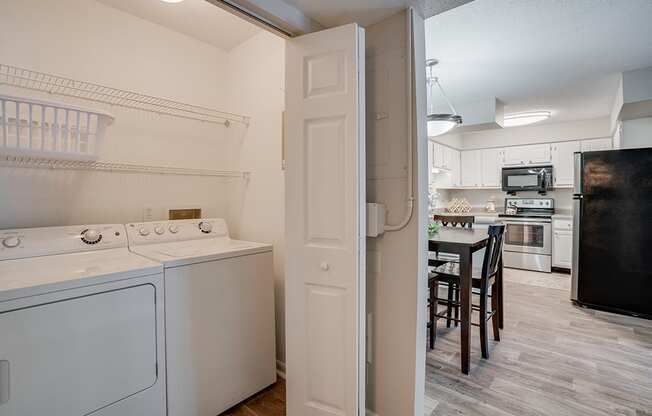 Closet with Washer and Dryer