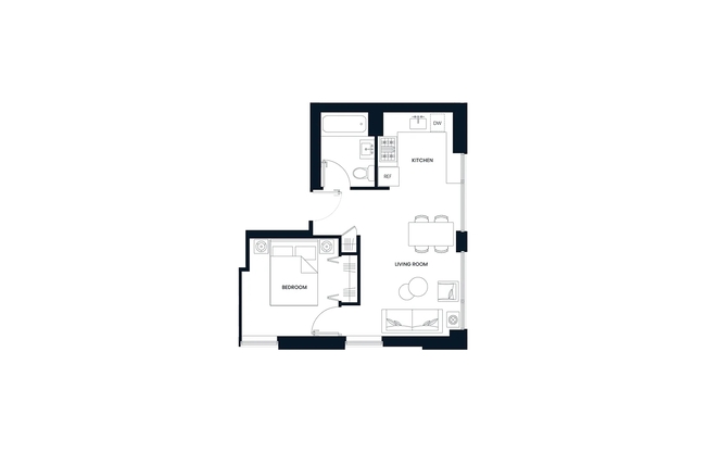 1 bed, 1 bath, 1,111 sqft, $3,700, Unit 2B
