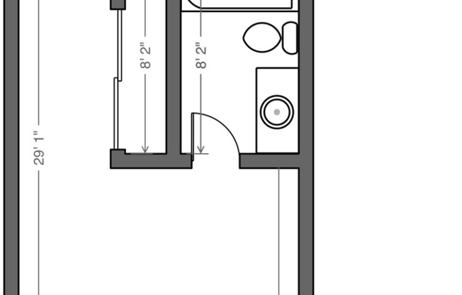 Studio, 1 bath, $1,695