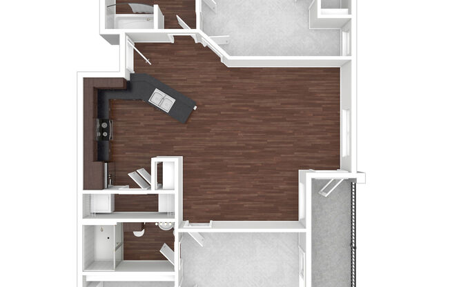 2 beds, 2 baths, 1,046 sqft, $1,340