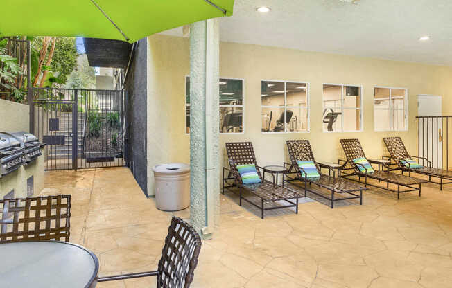 Outdoor Grilling Area and Lounge Space