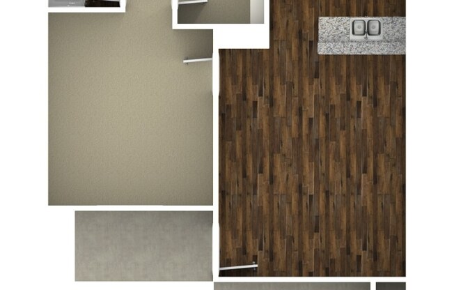 1 bed, 1 bath, 525 sqft, $1,110