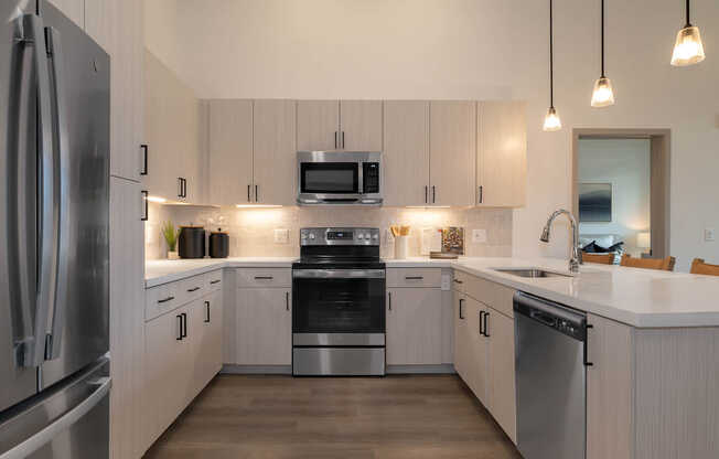 Kitchen with Stainless Steel Appliances