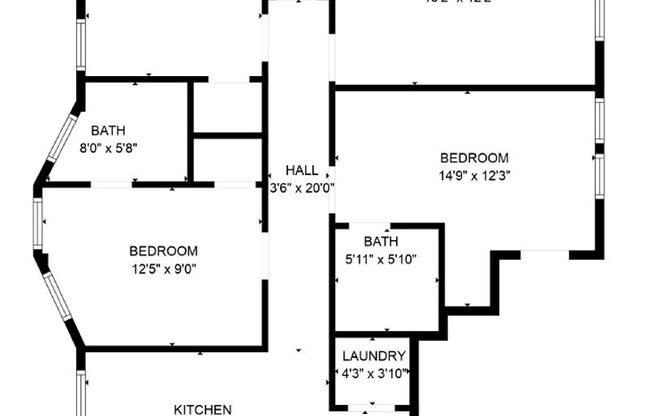 4 beds, 4 baths, 1,178 sqft, $6,600, Unit 1121 1/2