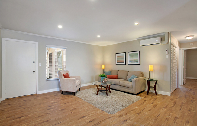 This is a must see!   With AC! and Pvt Patio(Downstairs Unit) EV Chargers!