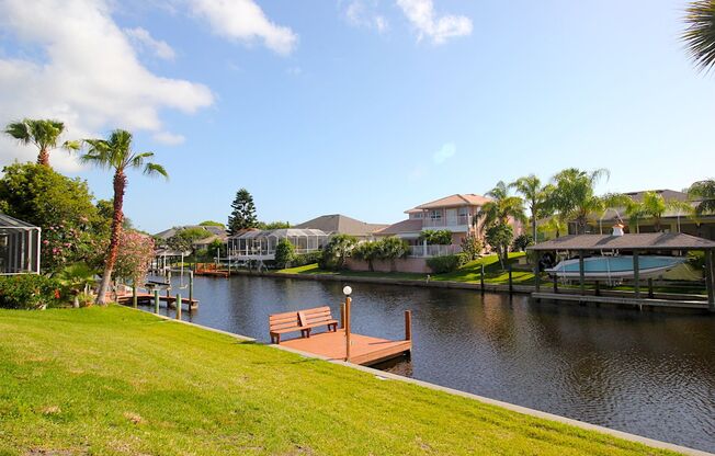 Roomy 3 Bed 2 Bath C Section Home w Dock on SALT WATER CANAL!